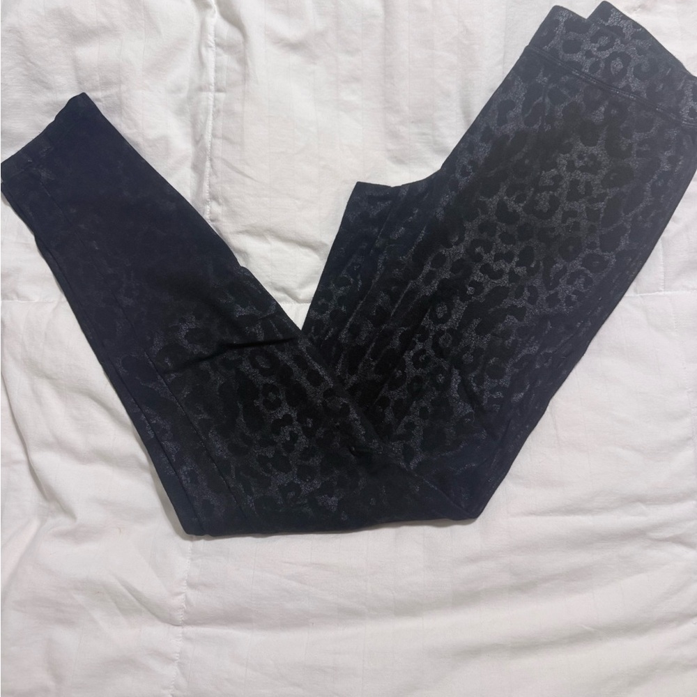 Express Dark Leopard Leggings - Extra Small